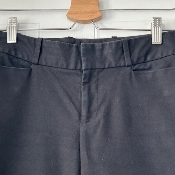Sleek Black Straight-Leg Pants- Size 2 - Picture 2 of 4